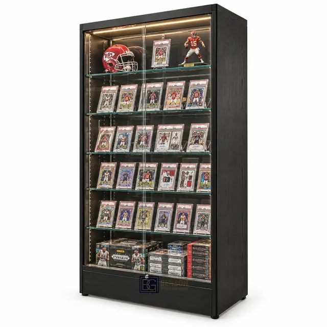 Graded Card Display Cabinets — BENSON fixture reference