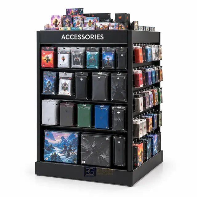 Card Accessory Display Shelving — BENSON fixture reference